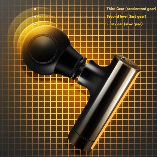 Mini Massage Gun for Deep Tissue – USB Rechargeable Portable Percussion Massager for Neck, Back & Shoulder Pain Relief | Travel & Gym Friendly