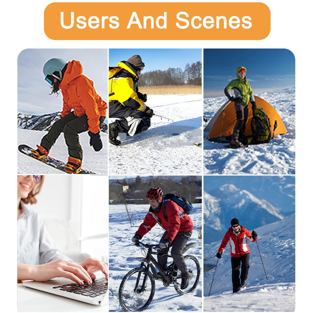 Heated Shoe Insoles Electric USB – Rechargeable Foot Warmer Insoles for Men & Women | Winter Outdoor Sports, Hiking & Cold Weather