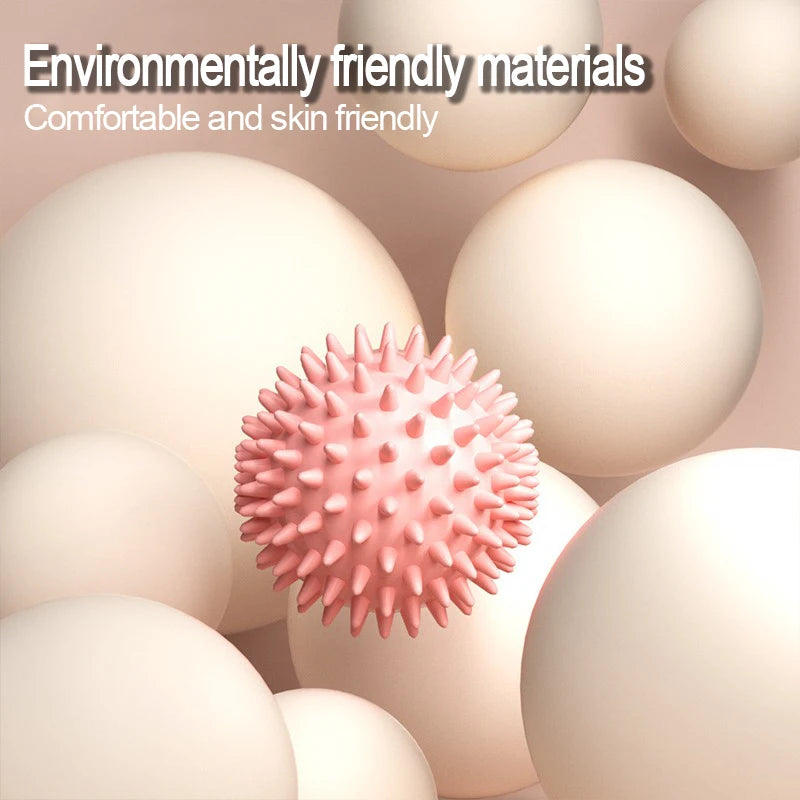 Spiky Massage Ball for Plantar Fasciitis – Deep Tissue Foot Massager Ball for Muscle Relaxation, Trigger Point Relief & Physical Therapy | Yoga & Pilates