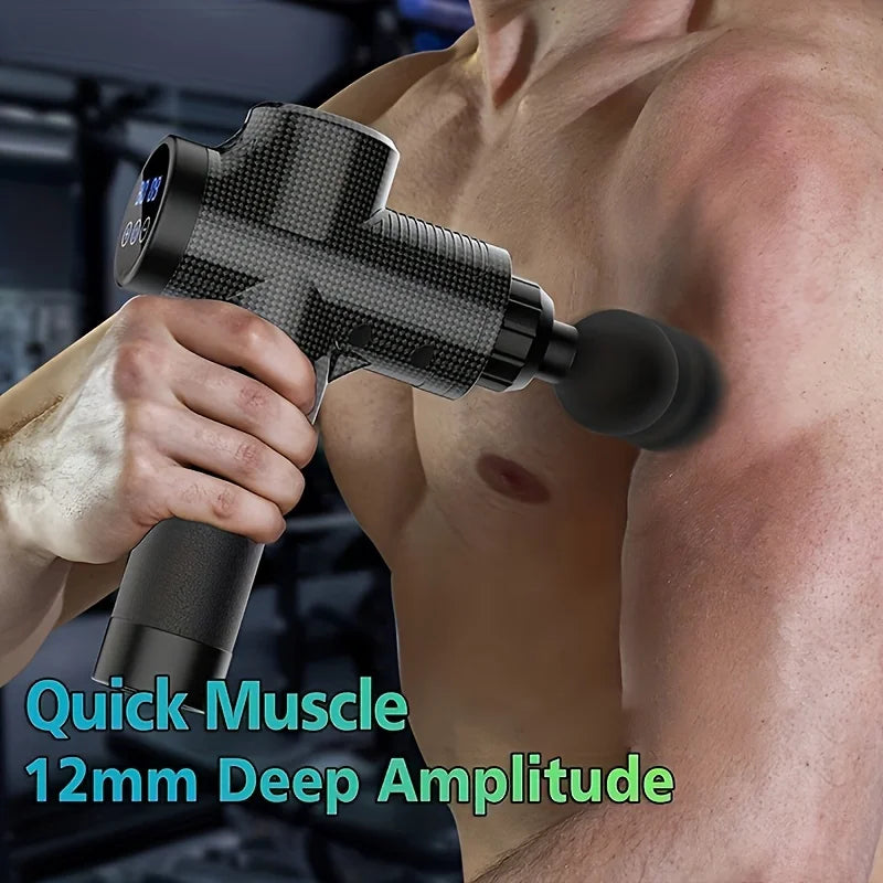 Percussion Massage Gun for Deep Tissue – Electric Handheld Massager for Neck, Back & Shoulder Pain Relief | Quiet Motor | Sports & Athletic Recovery